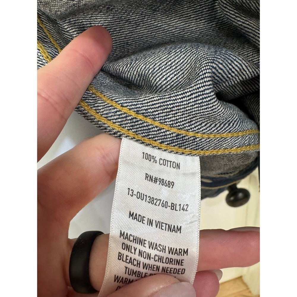 Todd Snyder Men's Selvedge Denim Trucker Jacket Size XL Dylan Medium Wash $328 - Picture 3 of 6